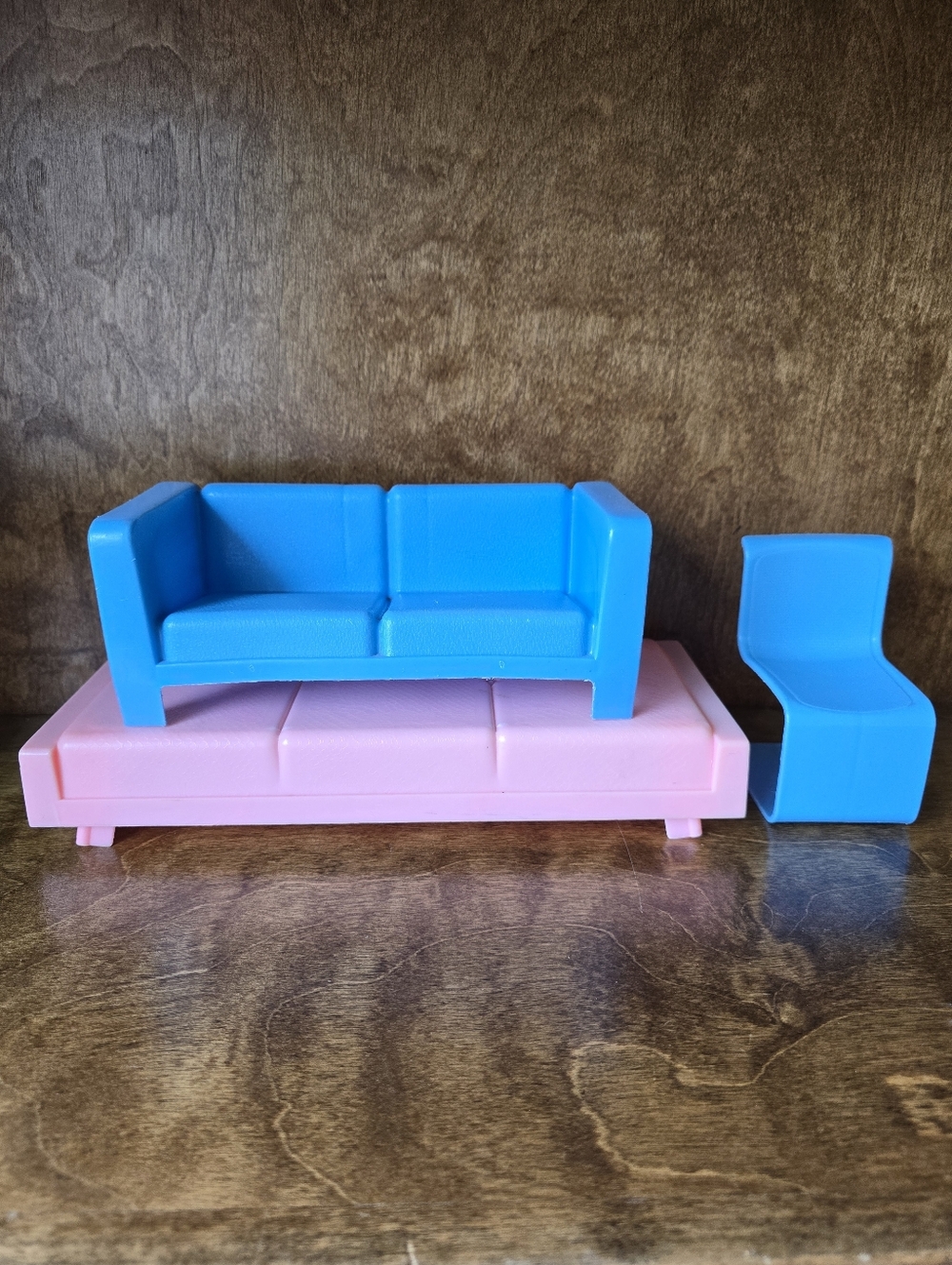 Set of 3 Vintage 1973 Mattel Barbie Townhouse Furniture Pieces